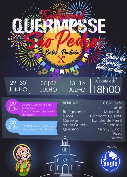 <i>Quermesse na Comunidade São Pedro    (24/05/2019)</i>