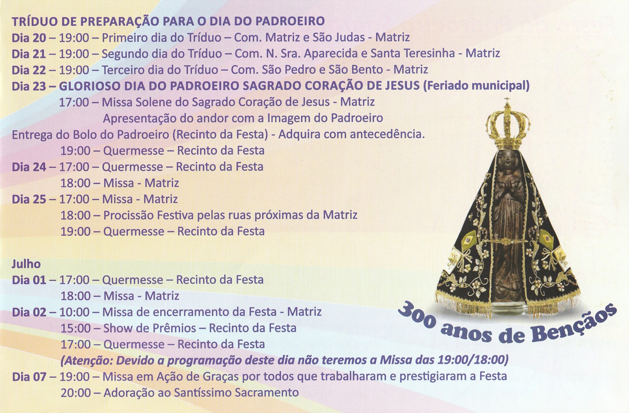 Festa Padroeiro 2017