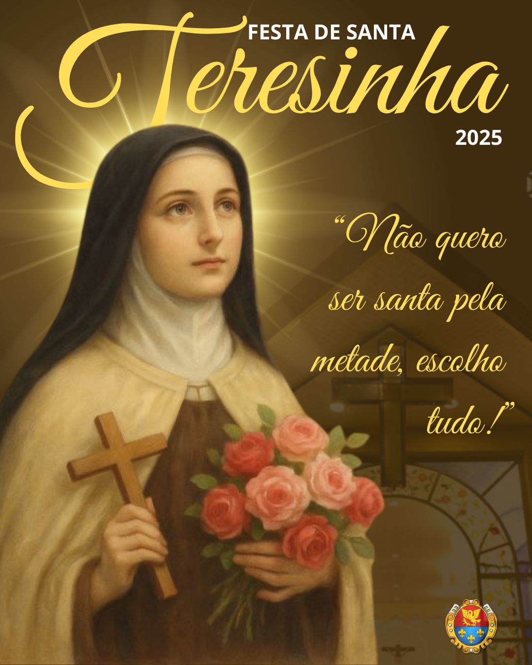 Programação da festa na comunidade Santa Teresinha